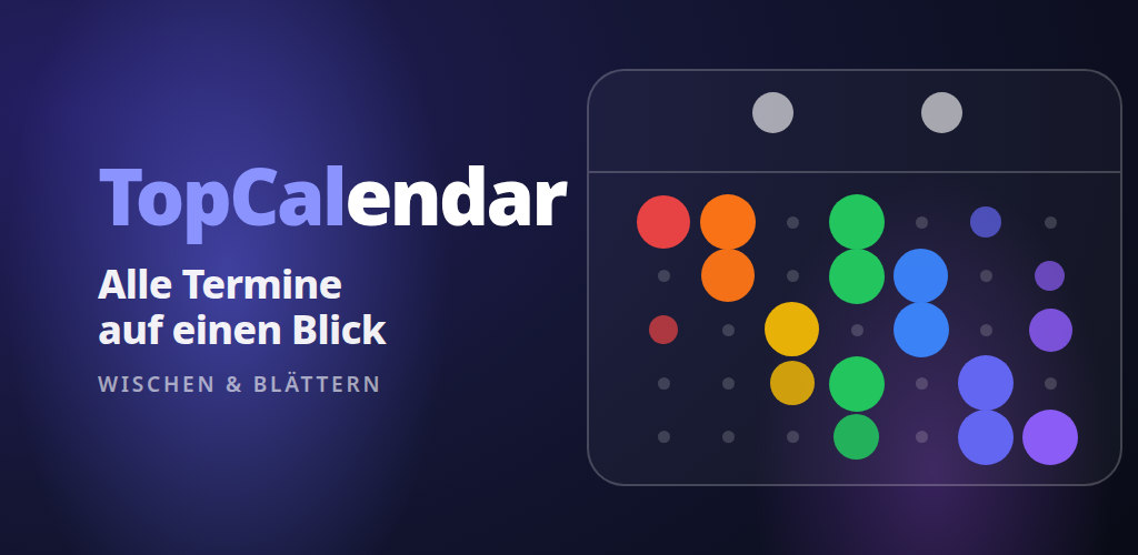 TopCalendar – Alle Termine auf einen Blick